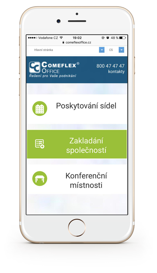 Hlavní stránka Comeflex Consulting