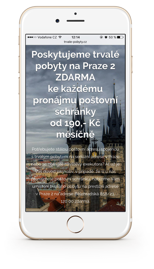 Главная страница Trvalé-Pobyty.cz