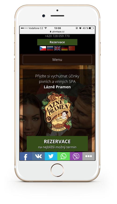Homepage Lázně Pramen