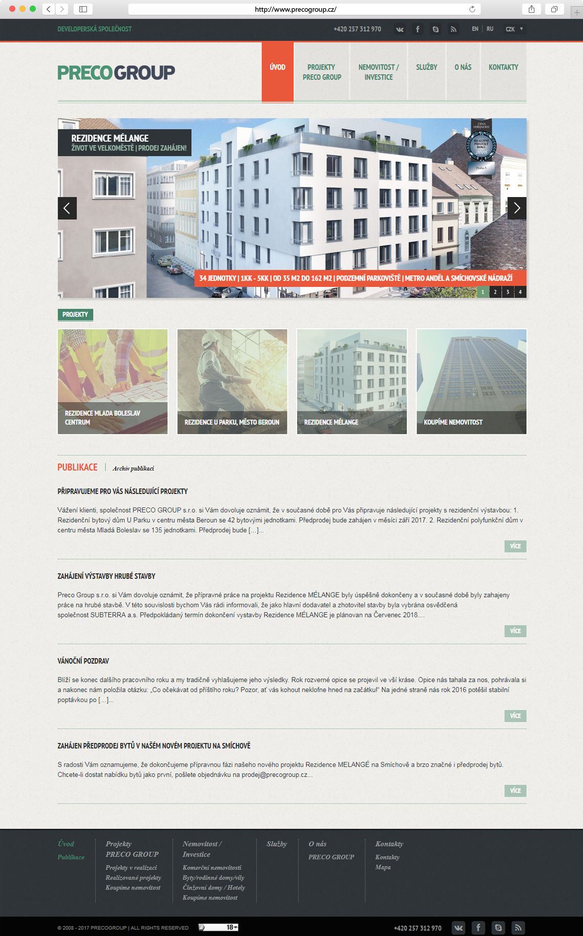Homepage www.precogroup.cz